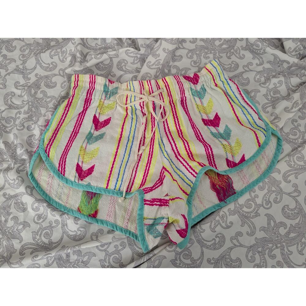 judith march embroidered shorts size small